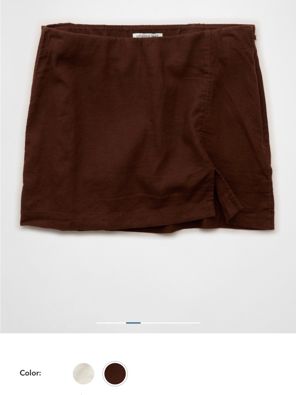 American Eagle Outfitters Brown Mini Wrap Skort